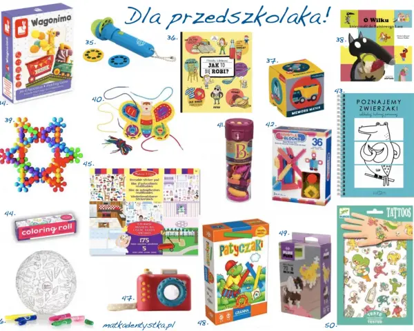 Prezenty na Mikołaja dla przedszkolaków: Pomysły do 50 zł