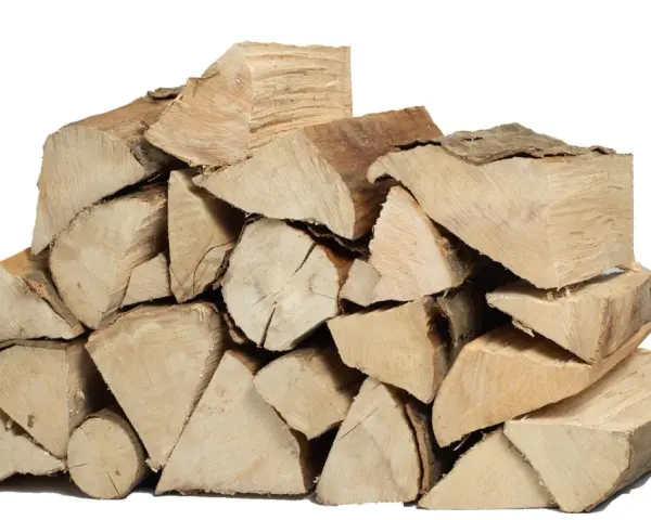 Legna accatastata, pronta per il camino. Chissà qual è il legno più duro tra questi ceppi.