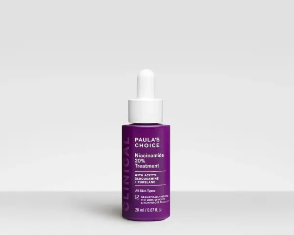 Siero Paula's Choice con niacinamide 20% per ridurre i brufoli e i pori dilatati.