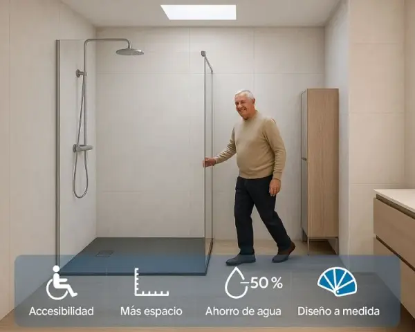 Cambiar bañera por ducha: guía completa, costes y plazos (24h)