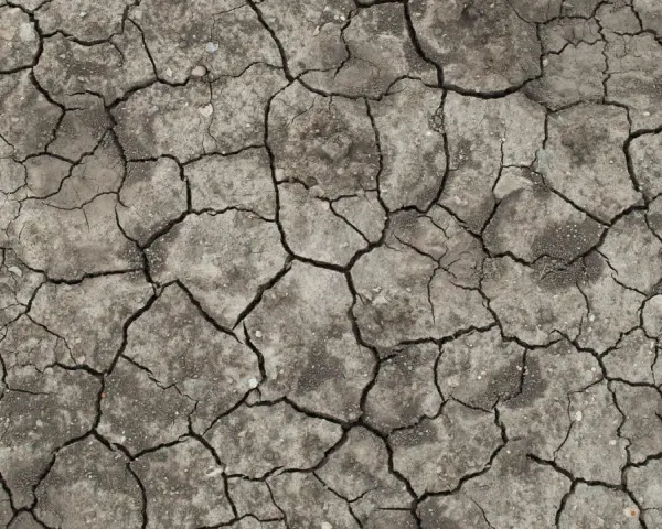 Sucha, spękana ziemia, jak tekst psalmu 63, woła o deszcz.