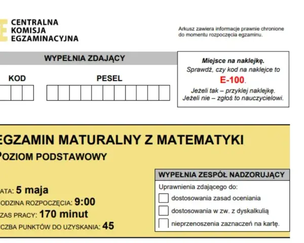 Matura matematyka: co wolno, a czego nie? Lista CKE