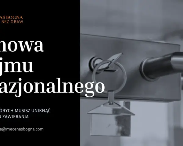 Klucz do drzwi i tekst o umowie najmu okazjonalnego. Dowiedz się, jak uniknąć błędów przy jej zawieraniu.