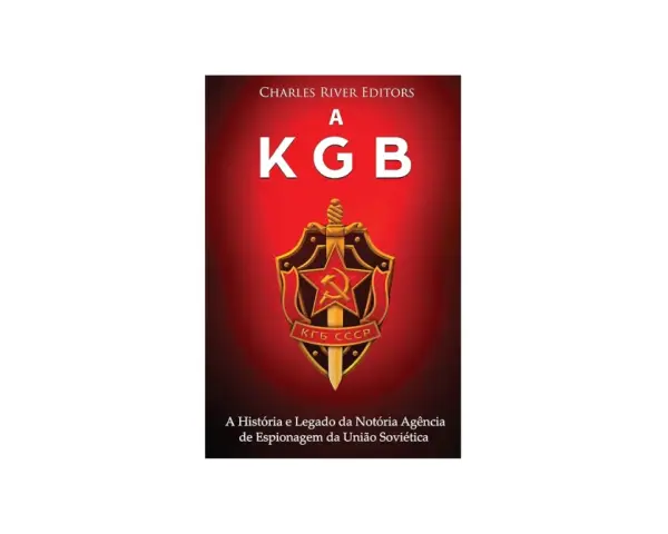 Okładka książki z napisem KGB i godłem ZSRR.