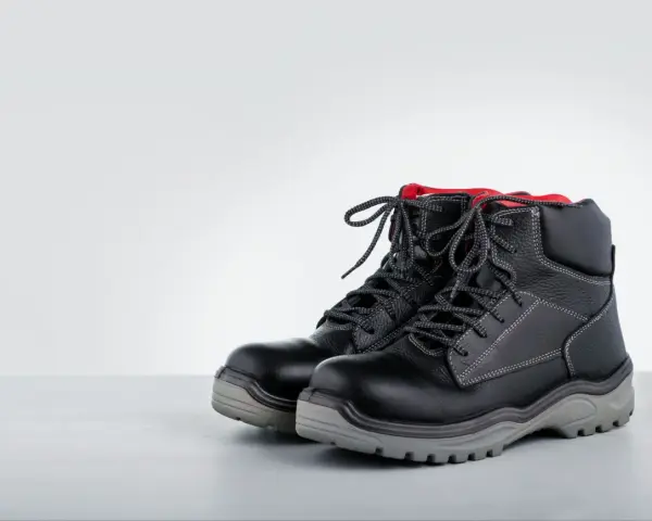 Botas de trabajo negras con cordones, ideales para entornos exigentes. Calzado seguridad S1P o S3 para máxima protección.