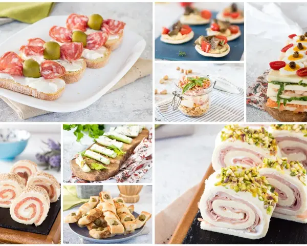 Sfogliando queste immagini, scopri tante idee per apericena a casa: tartine, rotoli di salmone, sandwich a strati e involtini salati.