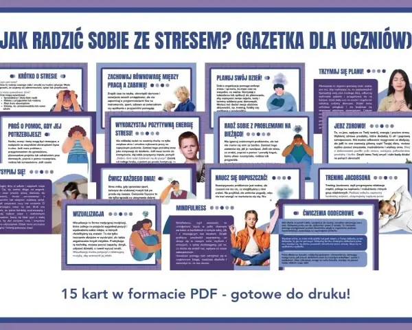 Nie radzę sobie w nowej pracy? Gazetka dla uczniów podpowiada, jak radzić sobie ze stresem.