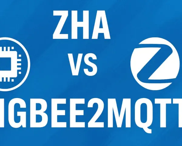 Comparativa visual entre ZHA y Zigbee2MQTT, dos protocolos para domótica.