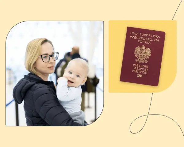 Kobieta z dzieckiem i polski paszport. Podróż z maluchem wymaga dokumentów, więc warto wiedzieć, ile ważny jest paszport dla dziecka.