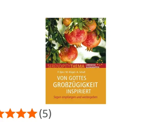 Buchcover mit Granatäpfeln. Titel: "Von Gottes Großzügigkeit inspiriert – Segen empfangen und weitergeben". Ein Bild, das Gottes Segen symbolisiert.