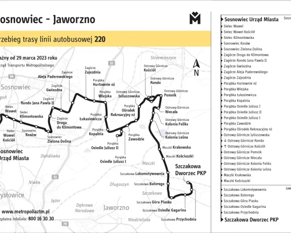 Autobus 220: Skąd odjeżdża? Pełna trasa i dojazd do metra
