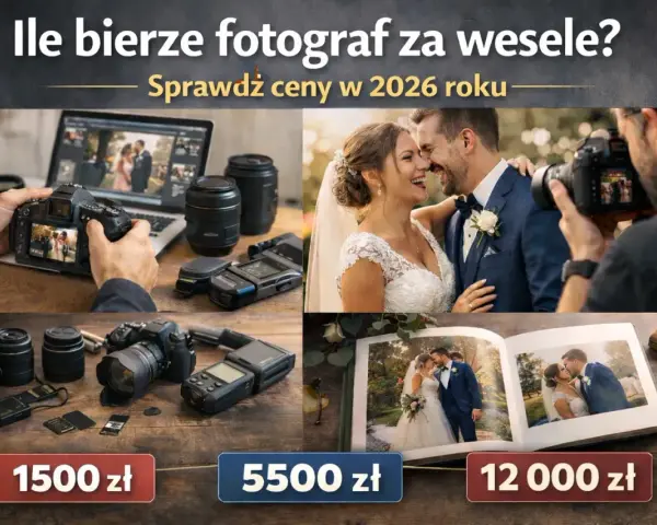 Cena fotografa na wesele 2026: Uniknij pułapek! Ile zapłacisz?