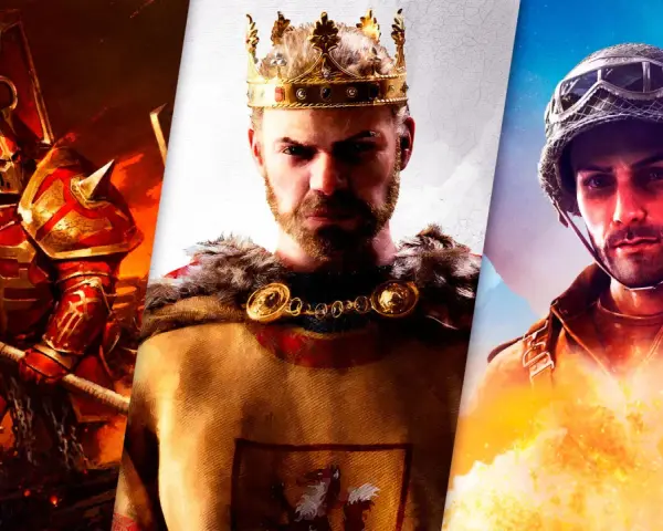 Un guerrero infernal, un rey coronado y un soldado en llamas. ¡Una épica compilación de juegos de estrategia para PC!