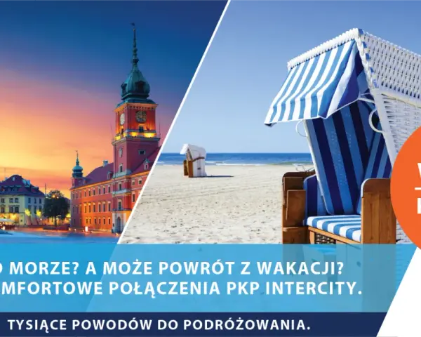 Warszawa Kołobrzeg: szybkie i komfortowe połączenia PKP Intercity. Wyjazd nad morze? Powrót z wakacji? Kup bilet!