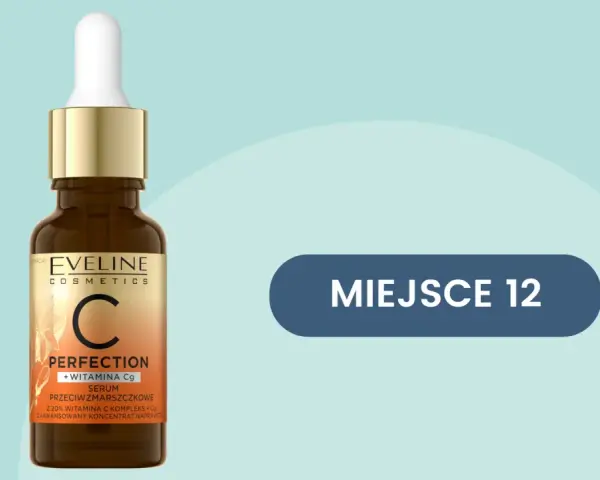Serum z witaminą C Eveline Perfection w buteleczce z pipetą.