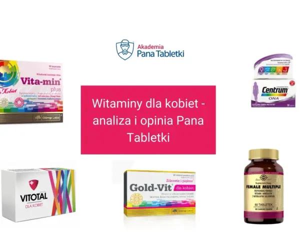 Zestaw witamin dla kobiet: Vita-min Plus, Centrum ONA, Gold-Vit, Vitotal, Female Multiple. Analiza i opinia Pana Tabletki.