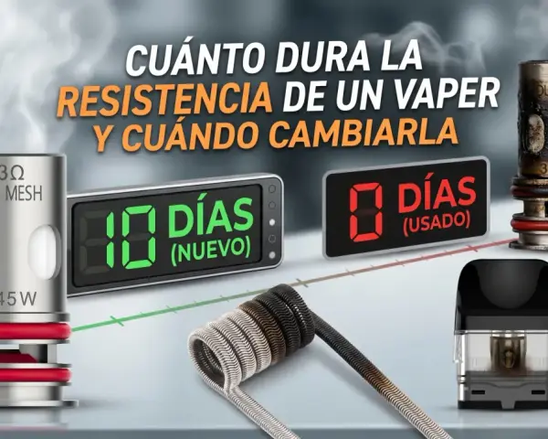 Resistencia de vape: nueva dura 10 días, usada 0. ¿Cuánto cuesta una resistencia de vape?