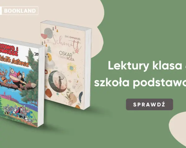Dwie książki: "Kajko i Kokosz. Szkoła latania" oraz "Oskar i Pani Róża". Idealne lektury klasa 4 szkoły podstawowej.