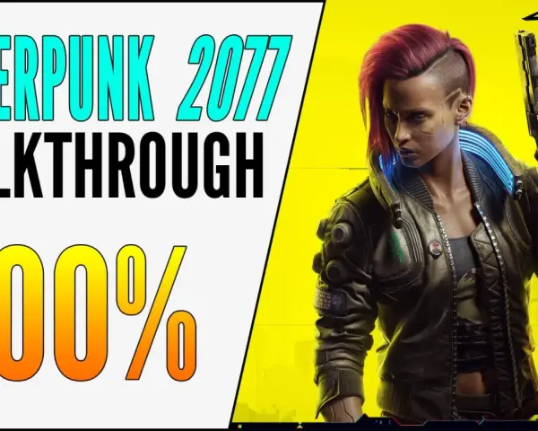 Una mujer con pelo rojo y pistola, lista para un **guía cyberpunk 2077** al 100%.