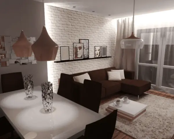 Jak pomalować salon z ciemnymi meblami, by optycznie go powiększyć