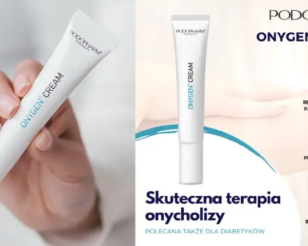 Krem ONYGEN® do intensywnej regeneracji paznokci dłoni i stóp, polecany w terapii onycholizy.
