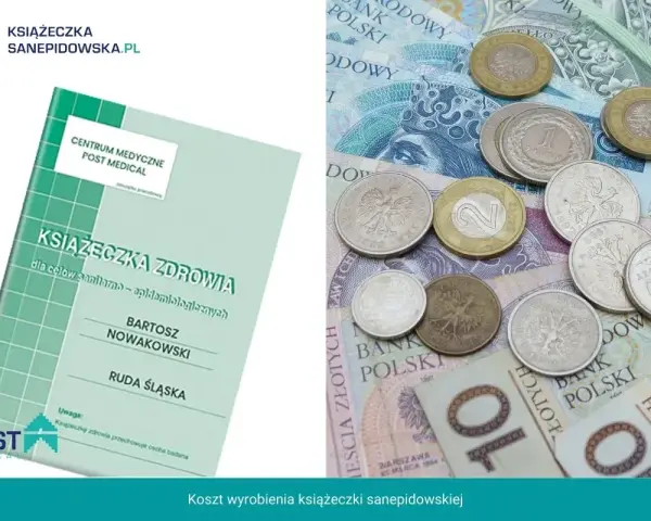 Książeczka zdrowia i monety. Sprawdź, jaka jest książeczka sanepidowska cena i ile kosztuje wyrobienie dokumentu.