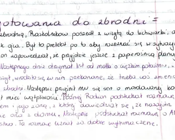 Przygotowania do zbrodni: Raskolnikow odwiedza lichwiarkę, by rozeznać teren. List od matki i sen o mordowanej kobyle pogłębiają jego wątpliwości.