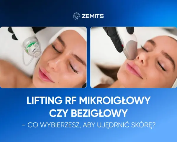 Dwa ujęcia zabiegu liftingu RF na twarz. Wybierz vivace zabieg dla jędrnej skóry.
