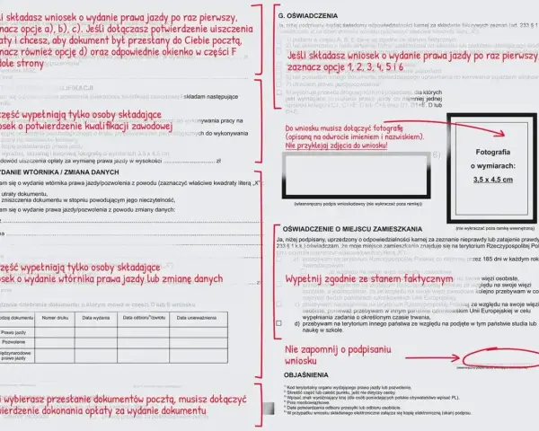 Wniosek o wydanie prawa jazdy: ile kosztuje wydanie prawa jazdy? Dokument zawiera informacje o opłatach i wymaganych załącznikach.
