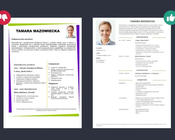Tamara Mazowiecka, doradczyni klienta z doświadczeniem w branży e-commerce, szuka nowej pracy. Polska specjalistka od obsługi klienta.