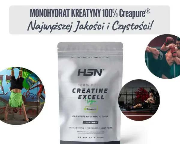 Kreatyna ranking: Monohydrat HSN Creapure® dla sportowców. Siła i czystość w każdym treningu.