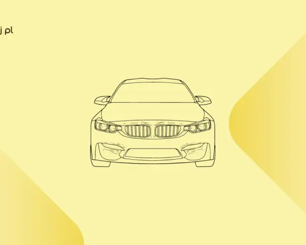 Szkic BMW z przodu. Dowiedz się, jaki olej do n47.