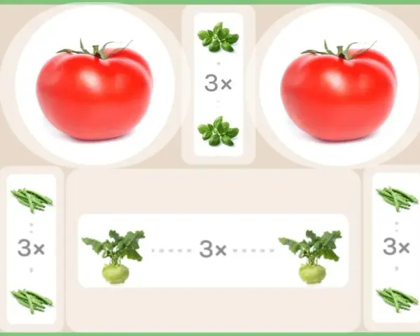 Gute Nachbarn Sellerie, Tomaten, Bohnen, Kohlrabi und Basilikum.