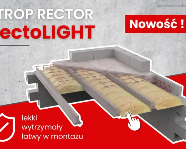 Strop Rector RectoLIGHT: lekki, wytrzymały, łatwy w montażu. Innowacyjne rozwiązanie dla Twojego domu.