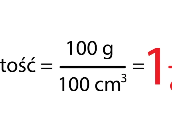 Gęstość wosku sojowego: 100g / 100cm³ = 1g/cm³.