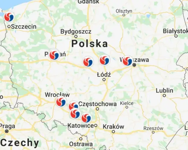 Mapa Polski z zaznaczonymi punktami. Czy autostrada A2 jest płatna? Sprawdź na mapie!