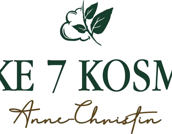 Logo von Wolke 7 Kosmetik mit Blatt-Symbol und Namen Anne-Christin.