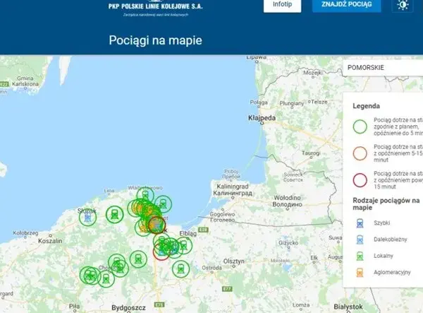 Gdzie jest pociąg mapa – śledź lokalizację pociągów w czasie rzeczywistym