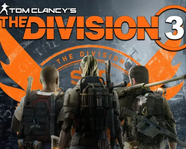 Tres agentes de The Division 3, armados y listos para la acción, se preparan para la misión.