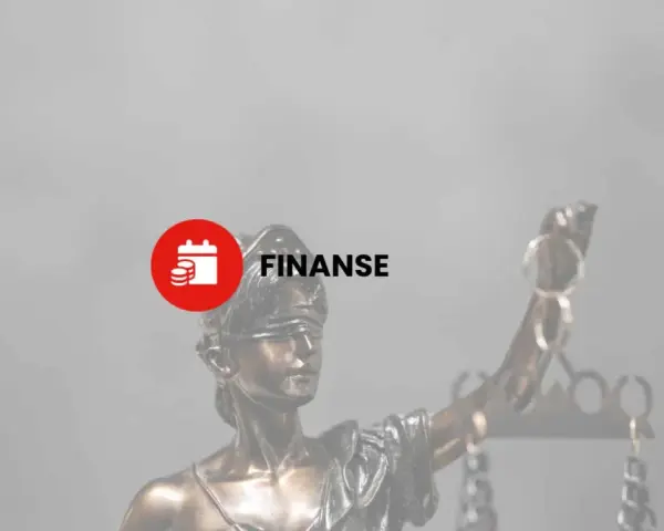 Temida z wagą i mieczem, obok symbol finansów. Dowiedz się, jak napisać pozew o zapłatę.