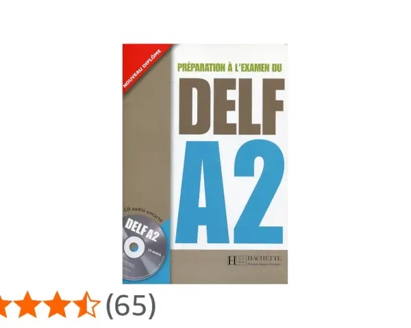 Libro de preparación para el examen DELF A2 de francés, con CD de audio incluido.