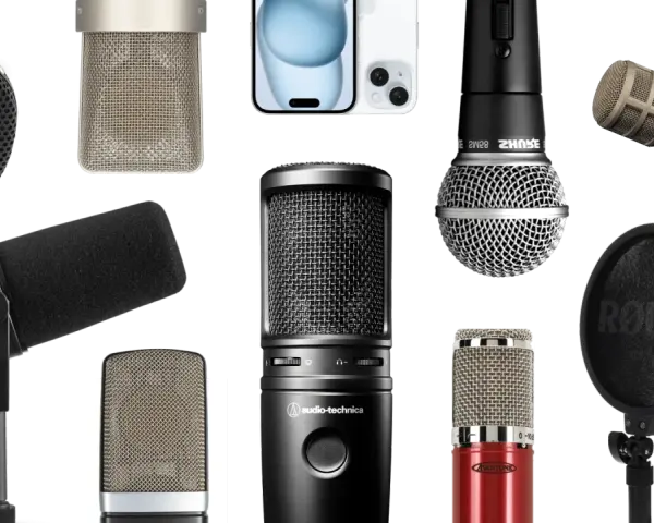 Vielfalt an Mikrofonen: dynamische, Kondensator- und USB-Mikrofone für jeden Bedarf.