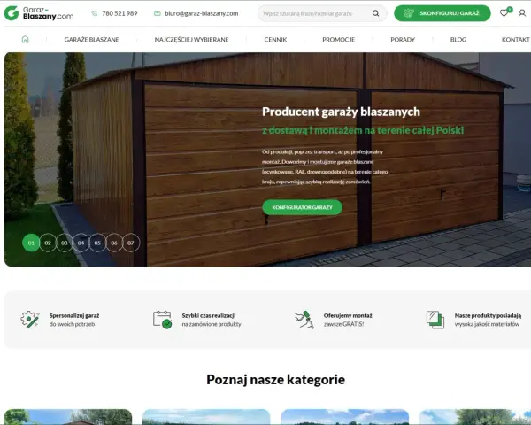 Dowiedz się, ile kosztuje pozwolenie na budowę garażu blaszanego. Strona oferuje konfigurator garaży i montaż.