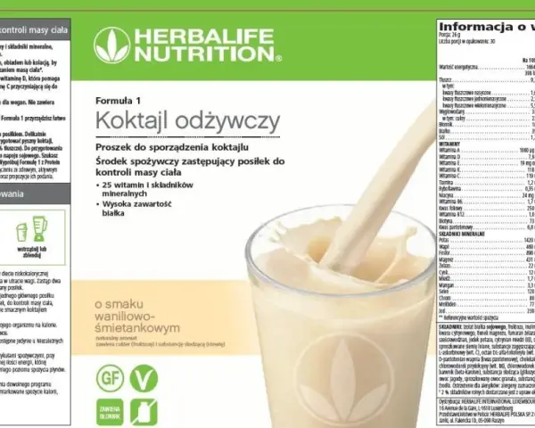 Herbalife koktajl skład - co naprawdę zawiera i jakie ma korzyści?