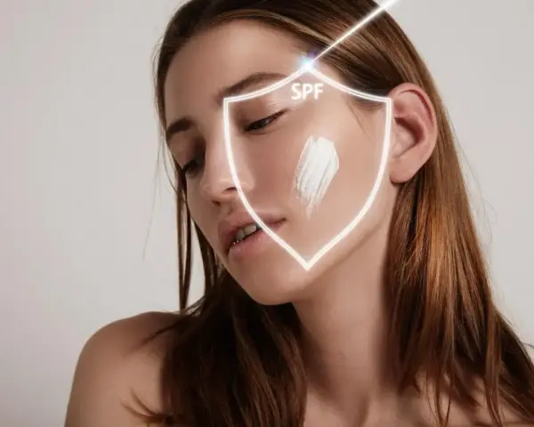 Krem SPF chroni skórę przed szkodliwym promieniowaniem UV, tworząc tarczę ochronną.