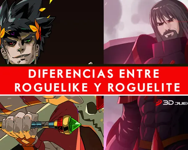 Comparativa visual de personajes de videojuegos, explorando las diferencias entre roguelike y roguelite.