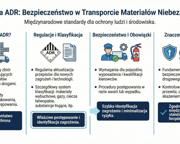 Konwencja ADR to międzynarodowy zbiór przepisów regulujących przewóz materiałów niebezpiecznych. Dokument przewozowy ADR zapewnia bezpieczeństwo.