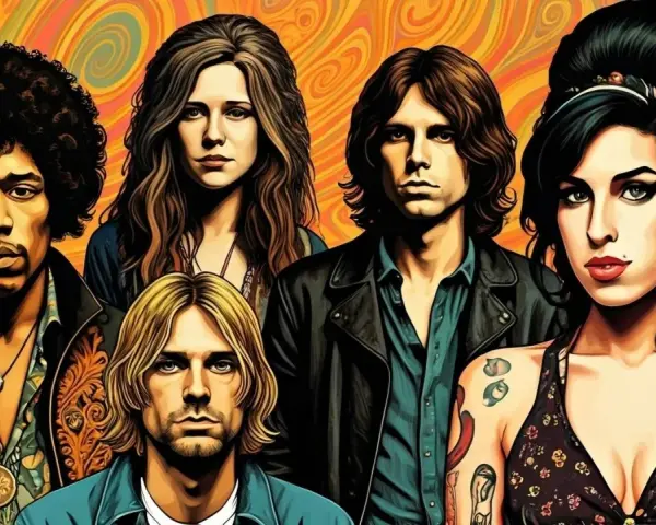 Ikony muzyki, które zmarły w wieku 27 lat, tworzą legendarny klub 27. Jimi Hendrix, Janis Joplin, Jim Morrison, Kurt Cobain i Amy Winehouse.