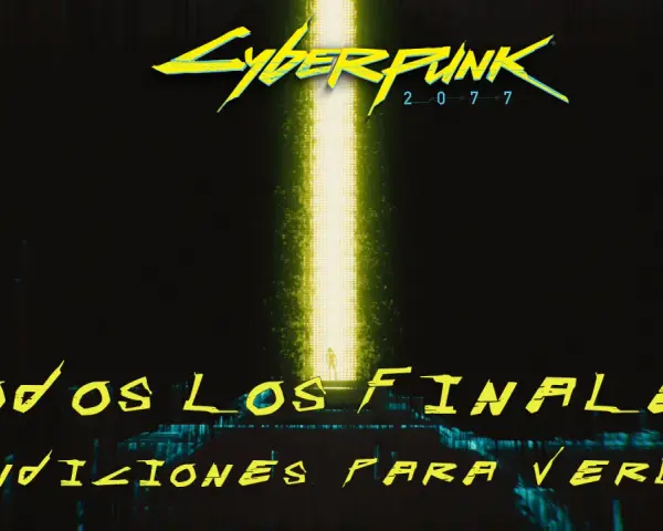 Explora cuántos finales tiene Cyberpunk 2077 y las condiciones para verlos. Una figura solitaria se alza ante un haz de luz.
