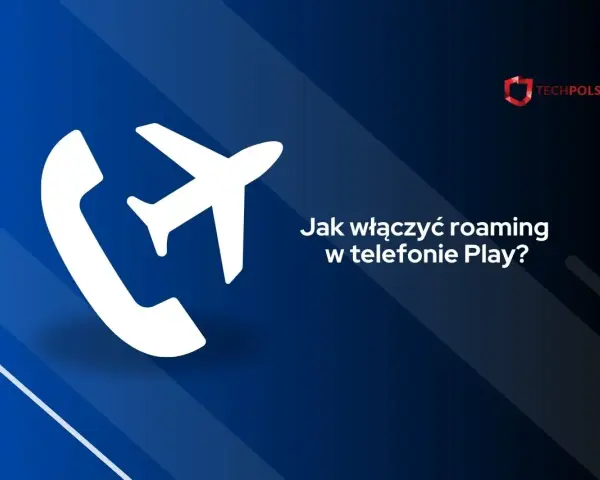 Ikona telefonu i samolotu. Tekst: Jak włączyć roaming w telefonie Play?
